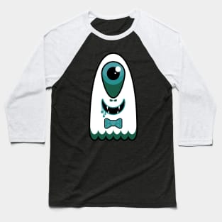 Spooky Ghost in teal Baseball T-Shirt